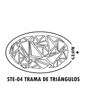 Imagen de GLOW STENCIL TRAMA TRIANGULOS.